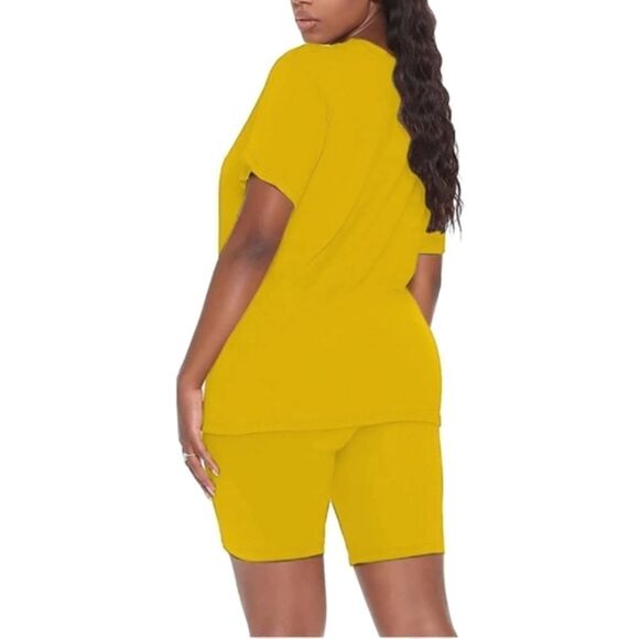 Super cute plus size 2pc biker and crew tee set sz 1x - Picture 3 of 4